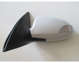 HYUNDAI I30- 07/12; KAPI AYNASI SOL ELEKTRİKLİ/SİNYALLİ/BEYAZ KAPAKLI(SİNYALİ KISA TİP)(5FİŞLİ)(