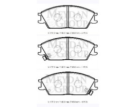 HYUNDAI GETZ- 06/11; ÖN FREN BALATASI (DISK) (127,3X49X15) (DAIWA)