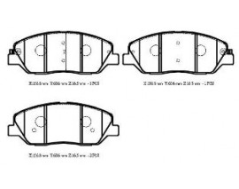 HYUNDAI SANTA FE- 09/10; ÖN FREN BALATASI (DISK)(156.8X60.6X16.5)(DAIWA) HYUNDAI SANTA FE- 09/10; ÖN FREN BALATASI (DISK)(156.8X60.6X16.5)(DAIWA)
