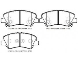 KIA RIO- SD- 12/16; ÖN FREN BALATASI (DISK)(132,8X51X17,8)(DAIWA) KIA RIO- SD- 12/16; ÖN FREN BALATASI (DISK)(132,8X51X17,8)(DAIWA)