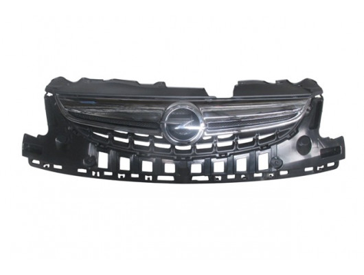 (YENİ ÜRÜN!!!)OPEL CORSA- D- 11/14; ÖN PANJUR SİYAH NİKELAJ ÇITALI (TW)