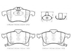 OPEL CORSA- D- 07/14; ÖN FREN BALATASI 1,6cc (KABLOSUZ)DISK(155.2X70.8X19.2/156.5X76.2X19.2)(BRAMAX)