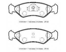 FORD KA- 98/06; ÖN FREN BALATASI (DISK) (141X44,3X18) (BRAMAX)