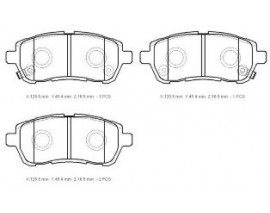 FORD FIESTA- 07/09; ÖN FREN BALATASI 1,25/1,4/1,6 (DISK) (125.5X45.4X16) (BRAMAX) FORD FIESTA- 07/09; ÖN FREN BALATASI 1,25/1,4/1,6 (DISK) (125.5X45.4X16) (BRAMAX)