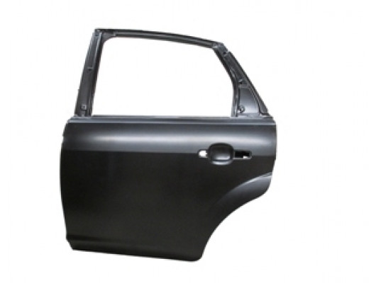 FORD FOCUS- SD/HB- 05/07; ARKA KAPI KOMPLE SOL SİYAH BAND DELİKSİZ (İCELİ/ÇEKOMASTİKLİ) (BFN)