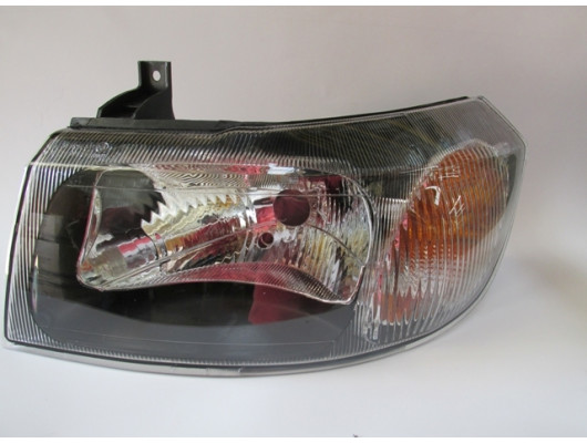 FORD TRANSIT- V184- 02/06; FAR LAMBASI SOL ELEKTRİKLİ/MANUEL SİYAH 4 FİŞLİ (H4)(AYFAR) (E MARKLI)