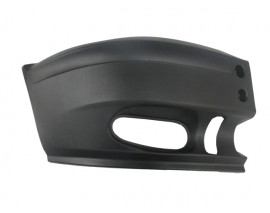 FORD TRANSIT- V184- 02/06; ÖN TAMPON UCU SAĞ SİYAH (SİS DELİKLİ) (EUROBUMP)