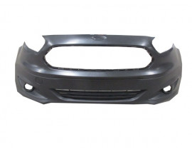 FORD TOURNEO COURIER- 14/18; ÖN TAMPON SİYAH IZGARALI/SİS DELİKLİ/SİS KAPAKLARI ÜZERİNDE