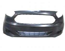 FORD TOURNEO COURIER- 14/18; ÖN TAMPON SİYAH IZGARALI/SİS DELİKSİZ/SİS KAPAKLARI ÜZERİNDE