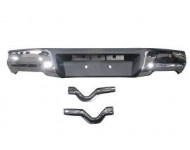 ISUZU D MAX- PICK UP- 17/19; ARKA TAMPON NİKELAJ KAPLAMALI (BAĞLANTI AYAKLARI İLE BİRLİKTE) (TW)