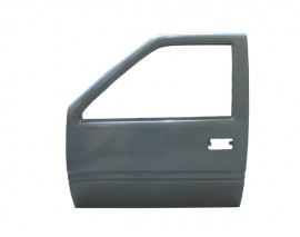 ISUZU TFR PICK UP- 98/02; ÖN KAPI KOMPLE SOL AYNA DELİKSİZ GRİ BOYALI (İCELİ/ÇEKOMASTİKLİ) (SIMYI)