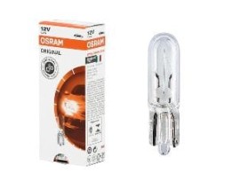 STANDART AMPUL- STOP/SİNYAL/PARK/GÖSTERGE AMPULÜ; 12V/W1,2W (2721) (DUY W2x4,6D)(OSRAM)