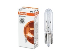 STANDART AMPUL- STOP/SİNYAL/PARK/GÖSTERGE AMPULÜ; 24V/1,2W (2741) (DUY W2X4,6D) (OSRAM)