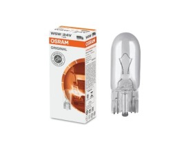 STANDART AMPUL- STOP/SİNYAL/PARK/GÖSTERGE AMPULÜ; 24V/W5W (2845) (DUY W2,1x9,5D) (OSRAM)