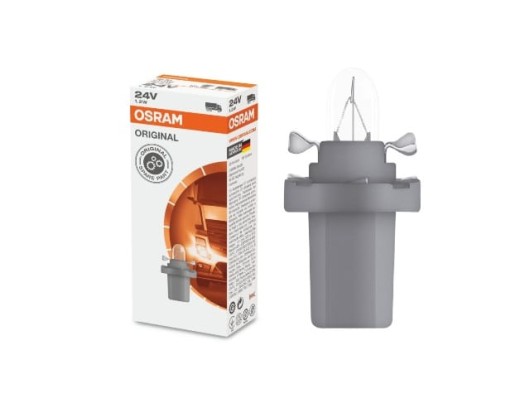 STANDART AMPUL- STOP/SİNYAL/PARK/GÖSTERGE AMPULÜ; 24V/1,2W (2741MF) (DUY B8,5D) (OSRAM)