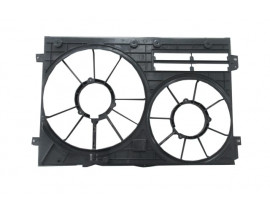 VOLKSWAGEN JETTA- 5- 06/10; RADYATÖR VE KLİMA FAN DAVLUMBAZI BOŞ GÖVDE (ÇİFTLİ) (300W 363MM)