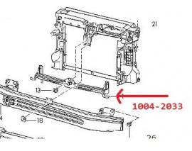 VOLKSWAGEN JETTA- 6- 11/14; ÖN TAMPON BRAKETİ ORTA (ÖN PANEL ALT BAĞLANTI) (TW)