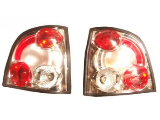 VOLKSWAGEN POLO- 5- 02/05; MODİFİYE STOP LAMBASI SAĞ/SOL SET 2 PARÇA NİKELAJLI/KIRMIZI/BEYAZ (TY