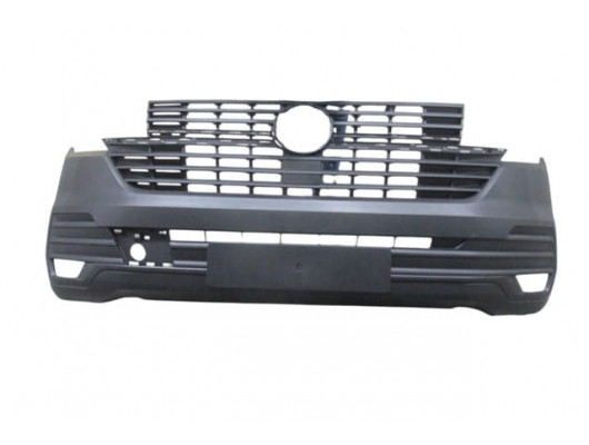 VOLKSWAGEN TRANSPORTER- T7.5- 19/24; ÖN TAMPON SİYAH PANJURLU/SENSÖR DELİKSİZ (PANELVAN)(TYG)