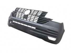 VOLKSWAGEN TRANSPORTER- T7.5- 19/24; ÖN TAMPON SİYAH PANJURLU/SENSÖR DELİKSİZ (PANELVAN)(TYG)