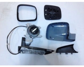 VOLKSWAGEN CADDY- 04/10; KAPI AYNASI SOL ASTARLI GRİ ELEKTRİKLİ/ISITMALI (YATAY TİP) 5 FİŞLİ FAM