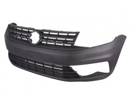 VOLKSWAGEN CADDY- 15/20; ÖN TAMPON SİYAH (PANJURLU/SİS DELİKLİ MAXI VAN) (EUROBUMP)