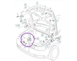 SEAT TOLEDO- 99/05; KAPUT DIŞ AÇMA MANDALI