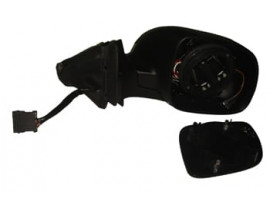 AUDI A3- 97/00; KAPI AYNASI SAĞ ELEKTRİKLİ/ISITMALI SİYAH (TW)