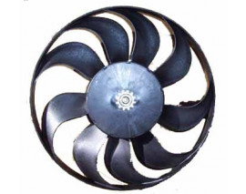 AUDI A3- 05/08; RADYATÖR FANI MOTORLU TEK FİŞLİ (9 KANAT) (KLİMALI TİP)