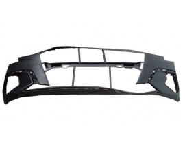 AUDI A3- SD/SB- 21/25; ÖN TAMPON ASTARLI SİYAH FAR YIKAMA KAPAKLI/SENSÖR DELİKLİ (ADVANCED)(TYG)