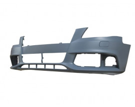 AUDI A4- 08/12; ÖN TAMPON GRİ (FAR YIKAMA/ÇEKİ DEMİRİ KAPAKLI)(SENSÖR DELİKSİZ)(TYG)