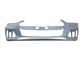 AUDI A5- 17/19; ÖN TAMPON ASTARLI GRİ (SENSÖR/FAR YIKAMA DELİKLİ/ÇEKİ DEMİRİ KAPAKLI)(TYG)