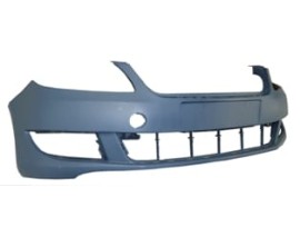 SKODA FABIA- 10/15; ÖN TAMPON KOYU GRİ (ASTARLI SİS/PANJUR DELİKLİ) (TYG)