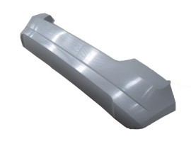 SKODA FABIA- 15/18; ARKA TAMPON GRİ (ASTARLI SENSÖR DELİKSİZ TYG)