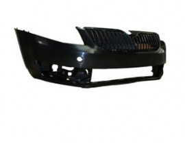 SKODA OCTAVIA- 13/17; ÖN TAMPON GRİ (SİS/PANJUR DELİKLİ/FAR YIKAMA DELİKSİZ) (TW)