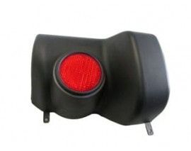 MITSUBISHI L200- PICK UP- 06/15; ARKA TAMPON UCU SOL REFLEKTÖRLÜ/SİYAH PÜTÜRSÜZ(PLASTİK) (EURO BODY)