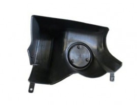 MITSUBISHI L200- PICK UP- 06/15; ARKA TAMPON UCU SOL REFLEKTÖRLÜ/SİYAH PÜTÜRSÜZ(PLASTİK) (EURO BODY)