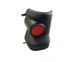 MITSUBISHI L200- PICK UP- 06/15; ARKA TAMPON UCU SOL REFLEKTÖRLÜ/SİYAH PÜTÜRSÜZ(PLASTİK) (EURO BODY)