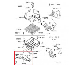 MITSUBISHI L200- PICK UP- 06/15; HAVA FİLTRE KUTUSU ALT GİRİŞ BORUSU (ORİJİNAL)