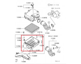 MITSUBISHI L200- PICK UP- 06/15; HAVA FİLTRE KUTUSU ALT PARÇA (ORİJİNAL)