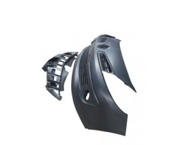 RENAULT CLIO- 3- HB- 06/09; ÖN TAMPON SİYAH (SİS DELİKLİ KENDİNDEN BANTLI (PANJUR İÇ BRAKETLİ) TW)