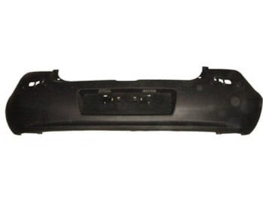 RENAULT CLIO- 3- HB- 06/09; ARKA TAMPON (BANT DELİKLİ SİYAH TW)