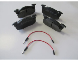 RENAULT TWINGO- 99/00; ÖN FREN BALATASI (2 KABLOLU)(DİSK)(105X54,7X15) (BRAMAX)