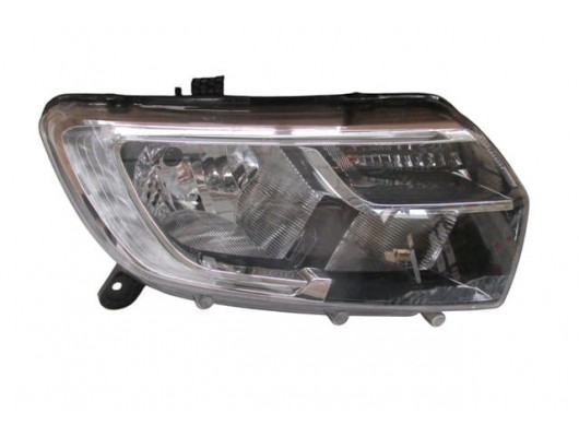 RENAULT SYMBOL- 17/21; FAR LAMBASI SAĞ MANUEL SİYAH LEDLİ (E MARKLI)