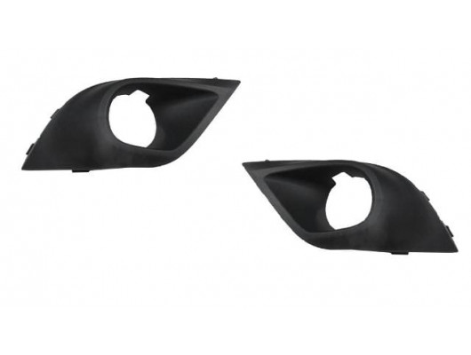 RENAULT CLIO- 4- HB- 16/20; SİS LAMBA KAPAĞI SİS DELİKLİ SAĞ/SOL SET (2PARÇA)SİYAH/NİKEL. ÇITASIZ