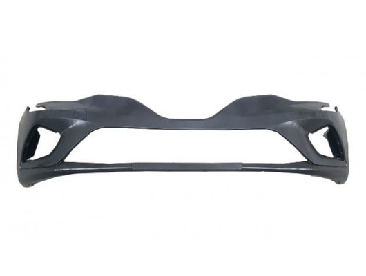 RENAULT CLIO- 5- HB- 20/23; ÖN TAMPON SİYAH (SENSÖR DELİKSİZ/BRAKETLİ/ÇEKİ DEMİRİ KAPAKLI) (TYG)