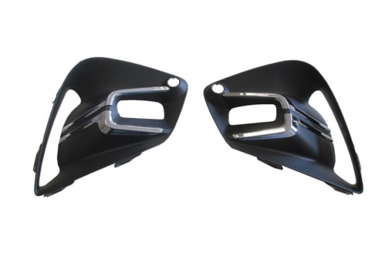 RENAULT CLIO- 5- HB- 20/23; SİS LAMBA KAPAĞI SAĞ/SOL SET (2 PARÇA) SİS/SENSÖR DELİKLİ NİKELAJLI