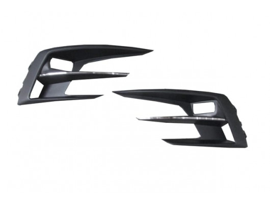 RENAULT MEGANE- 4- SD- 21/24; SİS LAMBA KAPAĞI SAĞ/SOL SET/SİS DELİKLİ/SİYAH/NİKELAJ ÇITALI