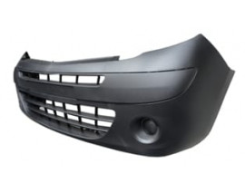 RENAULT KANGOO- 3- 08/13; ÖN TAMPON SİYAH (SİS DELİKSİZ KOMPLE BANTLI) (EUROBUMP)