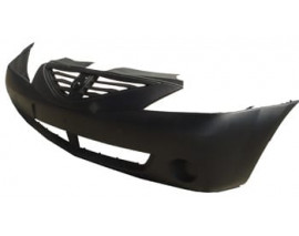 DACIA LOGAN- 04/08; ÖN TAMPON SİYAH (PANJURLU TİP) IZGARA DELİKLİ/SİS DELİKSİZ